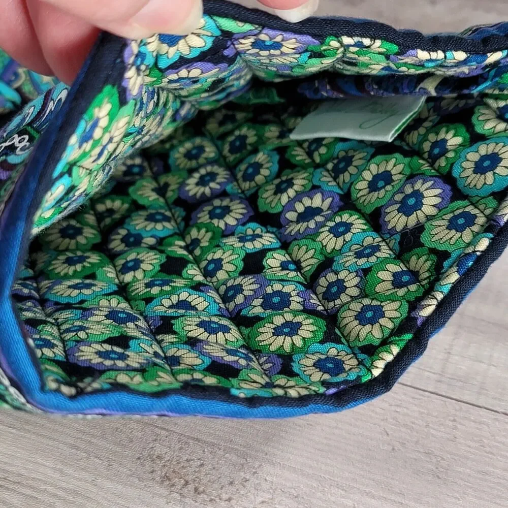 Vera Bradley Christmas Stocking Holiday BLUE RHAPSODY Paisley Mandala Pocket